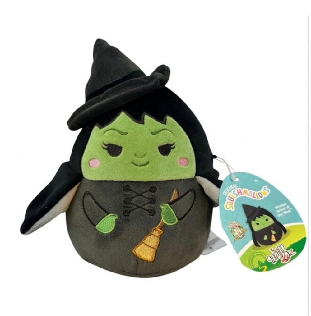 Wizard Of Oz Wicked Witch West Plush Squishmallows Toy New With Tags 9" Black